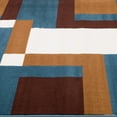 thumbnail image 4 of Allstar blue Area Rug. Contemporary. Abstract. Traditional. Formal. Shapes. Spirals. Circles (7' 7" x 10' 6"), 4 of 7