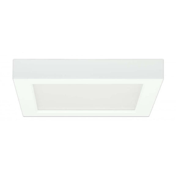 Satco S29332 7 in. 13.5W 120-277V 2700K Square Flush Mount LED Fixture, White