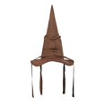 thumbnail image 1 of Fashion Witch Wizard Hat Sorting Hat Leather Halloween Party Props Dress Up Hat Men Cosplay Costume Accessories, 1 of 5