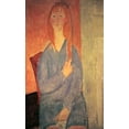thumbnail image 2 of Modigliani, Amedeo 13x18 White Modern Wood Framed Museum Art Print Titled - Girl In Blue Dress, 2 of 4