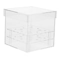 thumbnail image 4 of HEMOTON Acrylic Flower Cube Vase 9-hole Acrylic Flower Box Clear Eternal Flower Square Box, 4 of 8