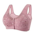 thumbnail image 4 of Hvyesh Women Bra Front Closure Sports Bras Plus Size Beauty Back Full Coverage Comfor Easy Close Bra Front Buckle Corset, 4 of 9