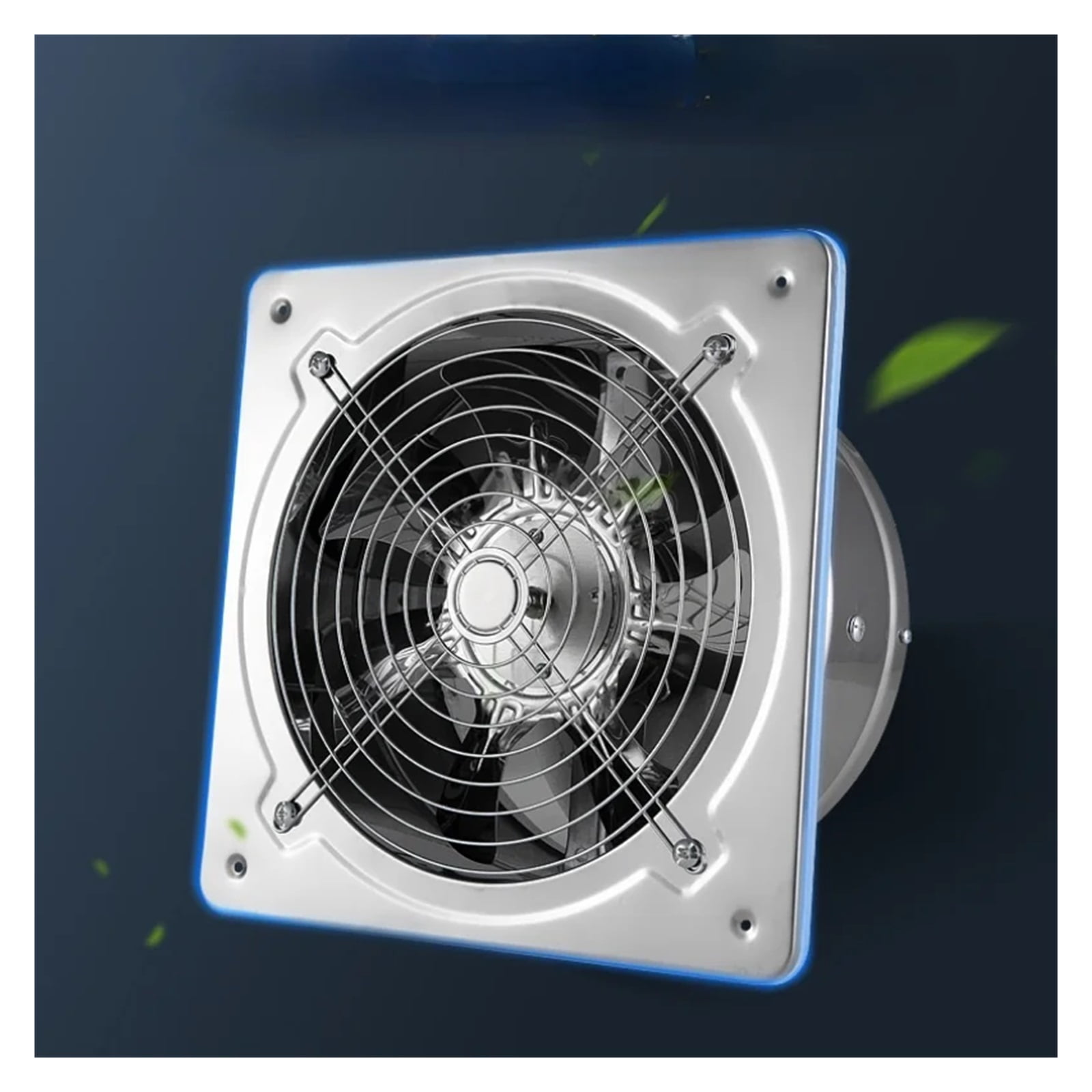 6''7'' Booster Fan Extractor Exhaust Fan Ventilation Pipe Fan For Bathroom Toilet Kitchen Wall Window Stainless Steel Fan ,Energy-Efficient