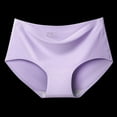 thumbnail image 4 of Women Seamless Underwear Mid Waist Panties Ice Silk Lingerie Breathable Comfortable Briefs Skin-Friendly Underpant, 4 of 6