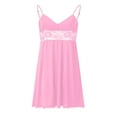 thumbnail image 4 of Nexjvus Womens Nightgowns Camisole Lace Pajamas Nightdress 2 Piece Size M, 4 of 5