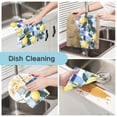 thumbnail image 2 of Yayeee 6 Pack Kitchen Dish Cloths Set for Washing Soft Drying Absorbent Microfiber Towels, Cartoon Lemon Leaves, 2 of 9