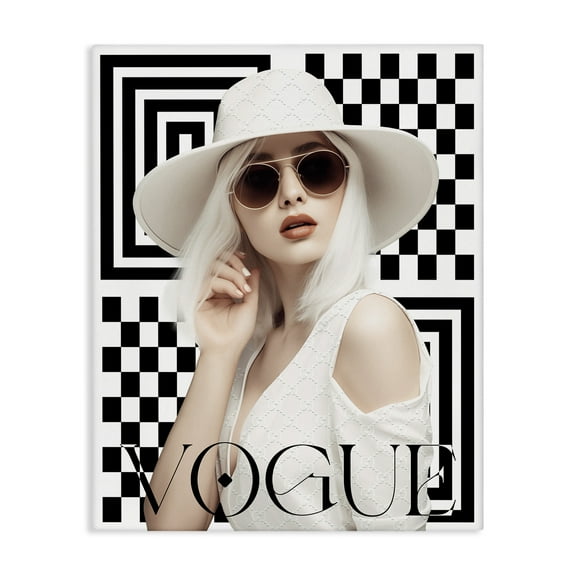 Stupell Industries Mod Elegance Woman Fashion Painting Wrapped Canvas Art Print Wall Art, 16 x 20