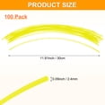 thumbnail image 3 of Uxcell 100-Pack Pre-Cut Trimmer Line, 0.095 Inch x 12 Inch Round Nylon String, Replacement Line for Trimming Grasses and Weeds [Yellow], 3 of 7