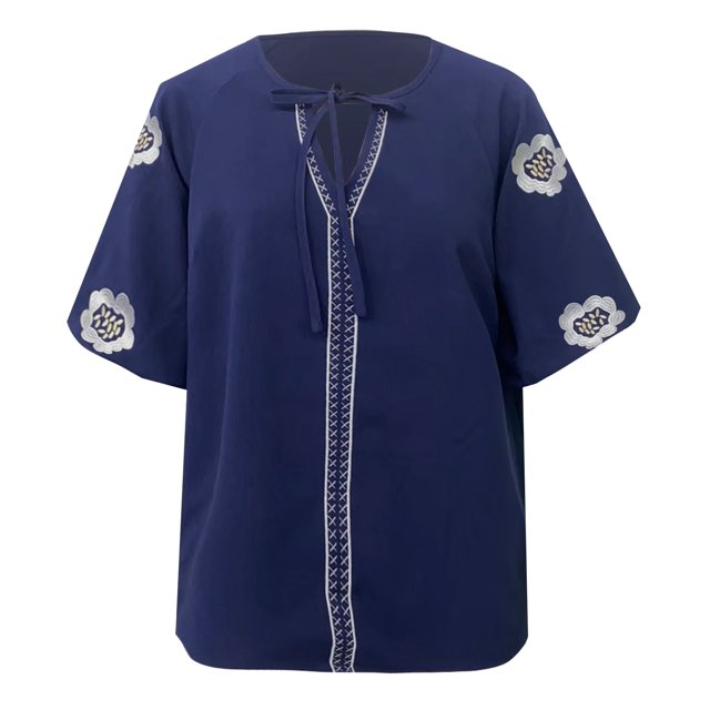 HUITKMM Ladies T Shirts Spring and Autumn Long Sleeve Shirt Design V Neck Solid Color Loose Top Fall Shirt