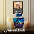thumbnail image 4 of Yatskia Purple Lavender Grass with Tree Little Funeral Urns for Human Ashes Adult Male and Female, Large Cremation Urn for Adult Ashes, (Tasty 10 Inch and 3 Inch), 4 of 8