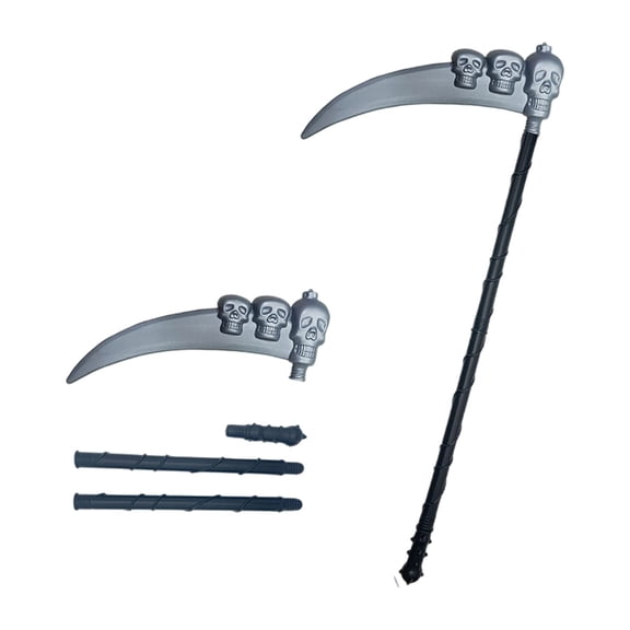 Halloween Grim Reaper Scythe Prop, Detachable Death Scythe Toy, Reaper Accessory for Halloween Cosplay Fancy Dress Parade Theme Party Haunted House Decoration