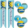 thumbnail image 5 of 8 Pcs Oktoberfest Decorations Set - 6 Hanging Paper Lantern & 2 Wall Banner For Oktoberfest Party Supplies, Oktoberfest Decor by 4E's Novelty, 5 of 7