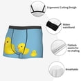 thumbnail image 3 of Yiaed Cute Ducky Print Men's Soft Cotton Boxer Shorts Breathable Boxers Underwear Moisture-Wicking Underwear Stretch Boxer Briefs for Man-Small, 3 of 5