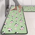 thumbnail image 2 of Kitchen Rugs Sets Of 2,Green Cow Heart Pattern Anti Fatigue Kitchen Mat Rugs Non Slip Washable,Decorative Kitchen Floor Mats for Kitchen,Sink,Laundry,17"x47"+17"x47", 2 of 5