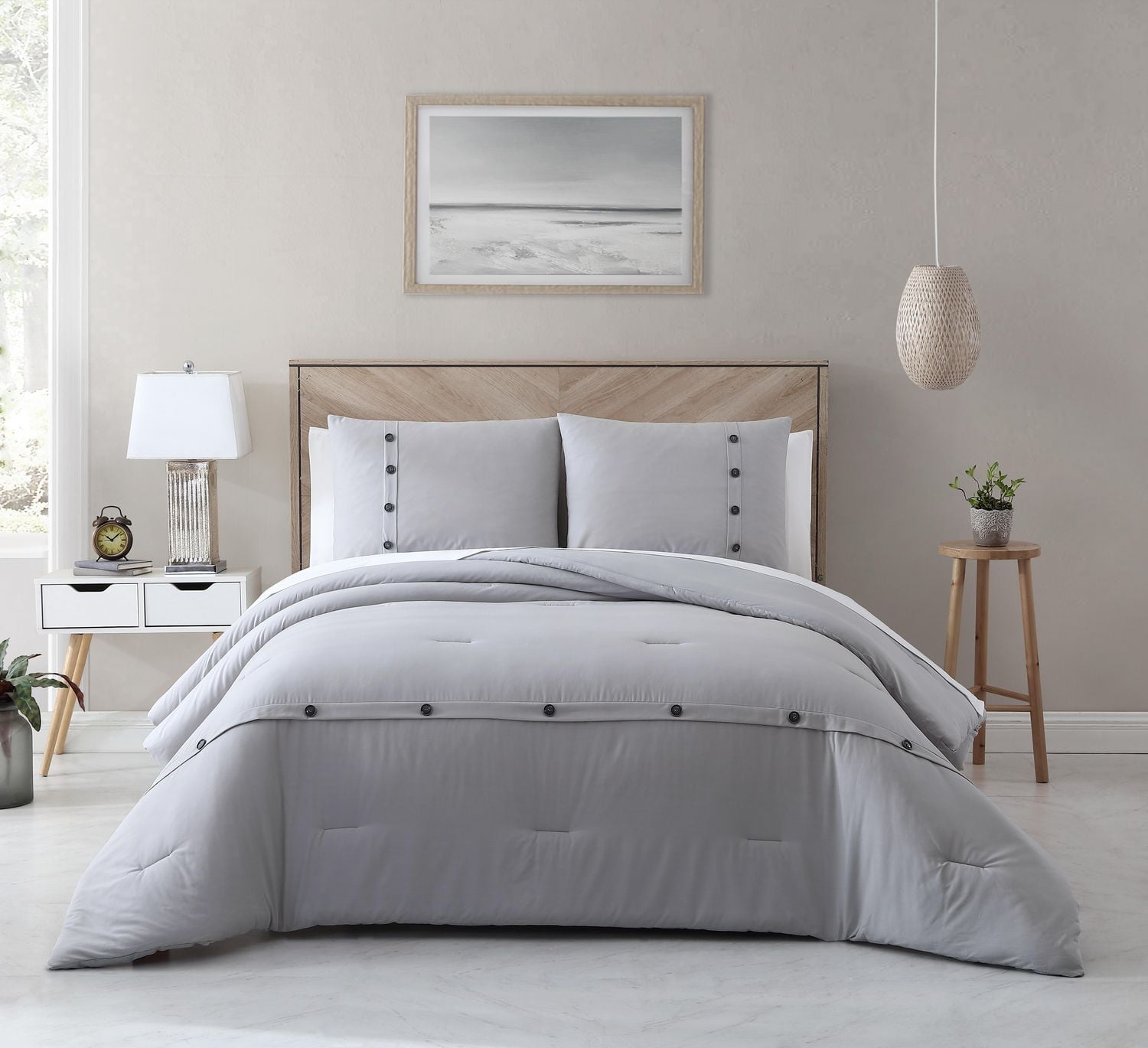 Avery Homegrown 3-Piece Button Comforter Set