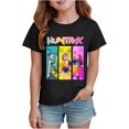 thumbnail image 1 of K pop Demon Chandail pour Filles, T-Shirt Graphique Mignon avec Dessin Animé, T-Shirt Tendance et Drôle, Chandail pour Enfants, Hauts Roses, Manches Courtes, Col Ras du Cou, 1 of 4