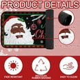 thumbnail image 3 of POLOHOMEE 2 Pcs Christmas African American Santa Kitchen Rugs and Mats Set Non Slip Black Santa Bathroom Rugs Plaid Snowflake Cabin Rug Door Mat for Xmas Christmas Kitchen Decor, 3 of 5