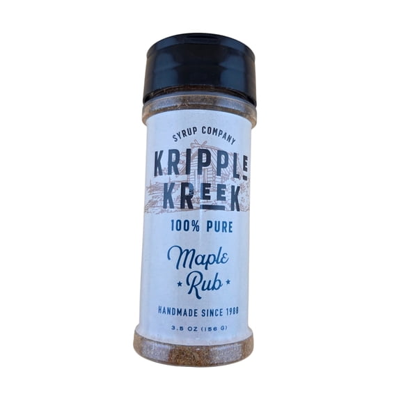 Maple BBQ Rub Seasoning, Kripple Kreek Small Batch Wisconsin Maple Sugar Rub, Sweet & Savory BBQ Seasoning for Pork, Chicken & Grilling