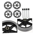 thumbnail image 4 of UPGRATOR Wheelchair Front Wheel Replacement Parts Smooth Rolling ABS 4Set, 4 of 8