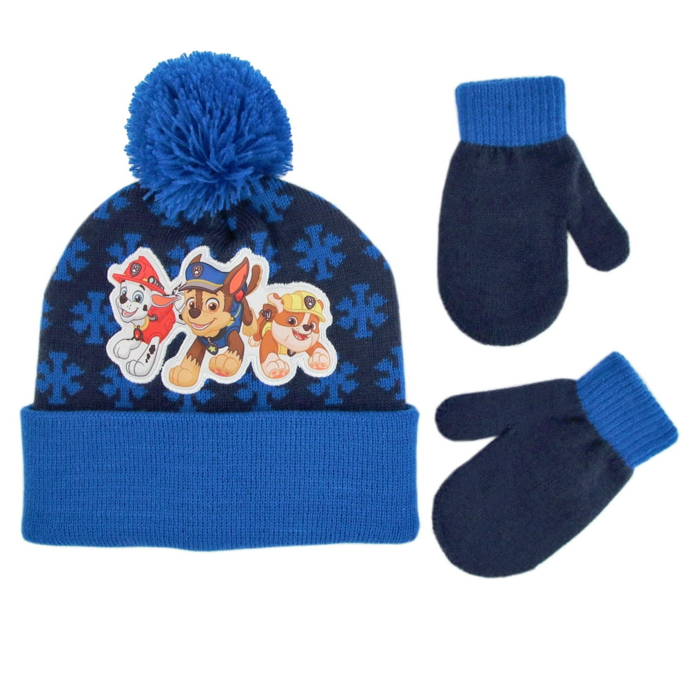 paw patrol hat and glove set