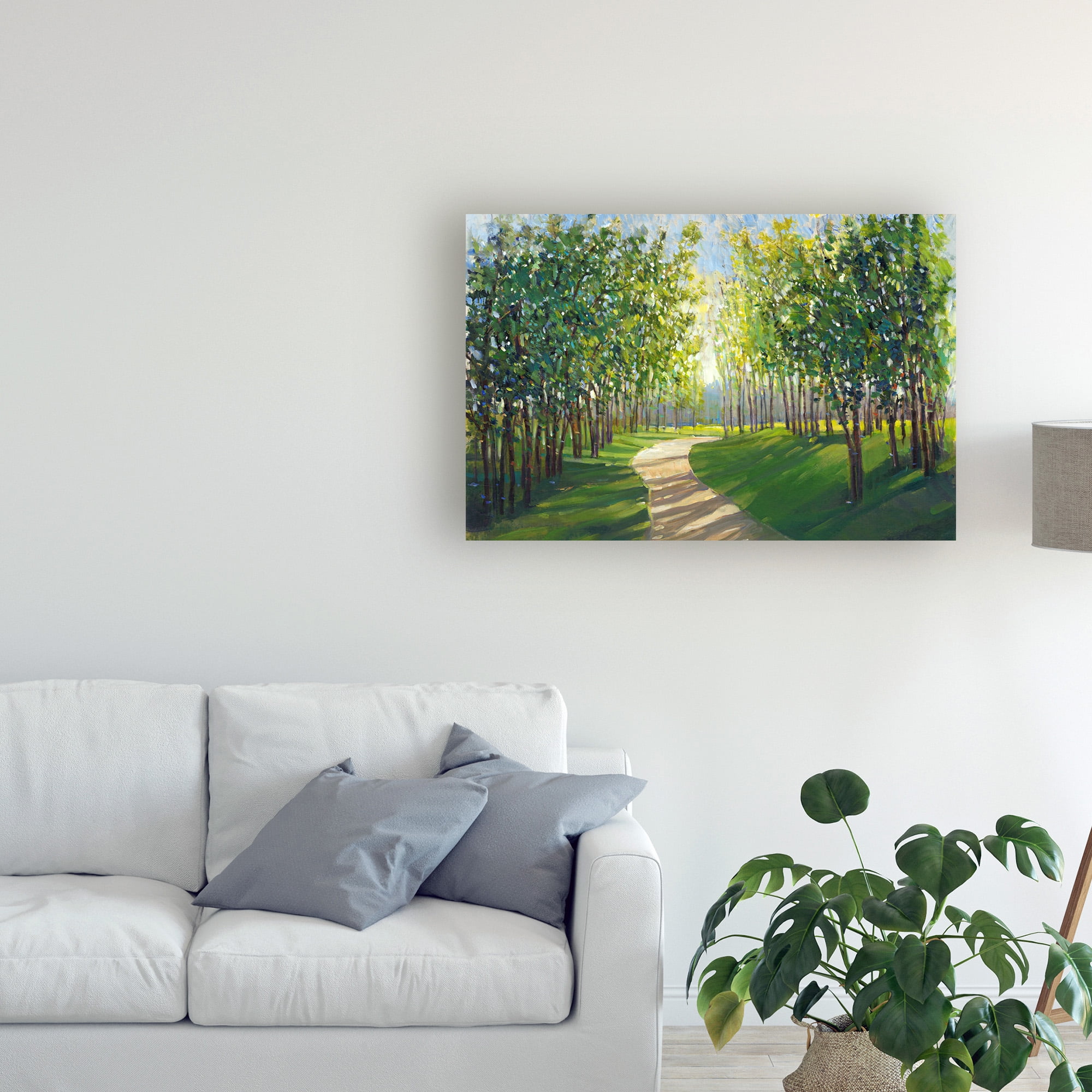 Trademark Fine Art 'Walking Trail I' Canvas Art by Tim OToole