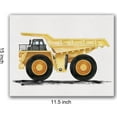 thumbnail image 2 of Construction Transportation Canvas Wall Art Watercolor Vehicles Dump Truck Canvas Painting Prints for Home Kids Bedroom Nursery Wall Decor Framed Artwork Gifts(12x15 Inch), 2 of 6