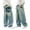 Sky Blue, variant on Stylish Boys Wide Leg Jeans Loose Fit Denim Casual Pants for Everyday Wear and Outdoor Adventures