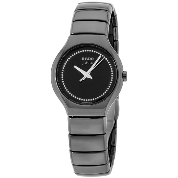 Rado True Jubile Black Dial Ceramic Ladies Watch R27655732