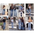 thumbnail image 5 of PRETTYGARDEN Womens Bootcut Denim Jeans Wide Leg Pants | Stretchy, High Waisted Rise, Flare Bell Bottom, Pockets, Trendy Casual, Going Out Outfits, Fall Winter Fashion Clothing, 5 of 9