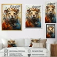 thumbnail image 4 of Designart "Regal Yellow Rodent I" Animals Canvas Wall Art - Modern Yellow Rodent Hallway Wall Art Decor, 4 of 6