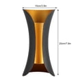 thumbnail image 4 of Spptty Modern LED Wall Light Black Aluminum Alloy Warm White Indoor Outdoor, 4 of 8