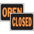 thumbnail image 2 of HY-KO Products 3045 Open/Closed Reversible Plastic Sign, 8.5" x 12", Orange/Black, 2 of 3