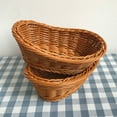 thumbnail image 4 of Cheers US Wicker Bread Basket, Woven Tabletop Food Fruit Vegetables Serving, Restaurant Serving Basket, 4 of 7