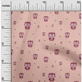 thumbnail image 1 of oneOone Polyester Lycra Fabric Dot & Cartoon Owl Bird Print Fabric by The Yard 56 Inch Wide, 1 of 1