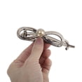 thumbnail image 4 of Unique Bargains 1 Pc Fashion Single Bead Hair Clips for Home Dark Gray Champagne, 4 of 5