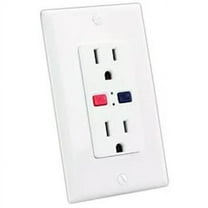 120V & 15A GFCI Electrical Outlet, White