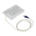 thumbnail image 3 of Teclado numérico de 21 teclas, interruptor de acción lineal DC 5V, Mini teclado numérico USB portátil con pies antideslizantes para ordenadores portátiles y de escritorio, 3 of 14