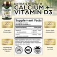 thumbnail image 3 of Calcium 1200 mg with Vitamin D3 - Per Serving - Bone Health Supplement - Vitamin D & Calcium Supplements for Women & Men - Bone Strength Support - Natural Calcium Pills - Bottled in USA - 60 Tablets, 3 of 10