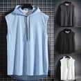 thumbnail image 6 of Men's Sleeveless Hoodie Sweatshirt - Casual Drawstring Muscle Tank Top for Daily & Gym Layering, 6 of 6