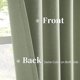 thumbnail image 4 of Cortinas Opacas de Lino Verde Salvia, con Lengüeta Trasera y Gancho con Correa, Estilo Café Granja para Baño, Dormitorio, Lavandería, 4 of 4