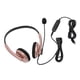 thumbnail image 1 of Auriculares para centro de llamadas con cancelación de ruido, multifuncionales, elegantes, HD, para llamadas, protección auditiva, auriculares para teléfono, oro rosa, tipo C, 1 of 10