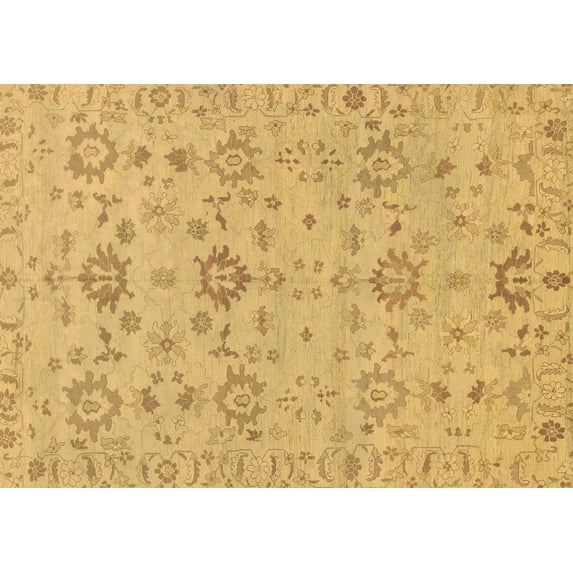 Ahgly Company Indoor Rectangle Oriental Brown Traditional Area Rugs, 5' x 8'