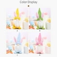 thumbnail image 4 of Set of 4 Easter Bunny Gnomes with Knit Hats Spring Home Decor, Handmade Plush Figurines for Festive Decoration, 4 of 8