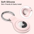thumbnail image 3 of Silicone Case for AirTag 2021 with Key Ring, Air Tag Portable Protective Cover Case, Easy Installation, 2 Pack (Pink), 3 of 6