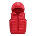 thumbnail image 2 of Esaierr Boys Girls Winter Puffer Vest Jacket for Kids Toddler 3-12Y Hooded Lightweight Sleeveless Jacket Waistcoat down Vest Outerwear, 2 of 7