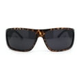 thumbnail image 2 of Mens Classic 90s Mad Dog Gangster Narrow Rectangle Plastic Sunglasses Matte Tortoise - Black, 2 of 4