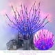 thumbnail image 4 of Wosthever Tree Branches 20 LED Light Living Room Lamp String Decoración de Año Nuevo Powered Home Decor Warm White Silver Iluminación y accesorios Vistoso Wosthever HA011028-02, 4 of 6