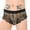 Black, variant on Fancifize Mens Lace Boxer Briefs - Soft Low Rise Bulge Pouch Trunks Underwear Panties for Men See Through Underpants