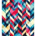 thumbnail image 3 of Ambesonne Chevron Duvet Cover Set, Downward Parallel Lines, 2-Calking, Multicolor, 3 of 7