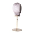 thumbnail image 3 of Soporte de exhibición Strade Fareast Limited para postizos de cabeza de maniquí terciopelo gris, 3 of 8
